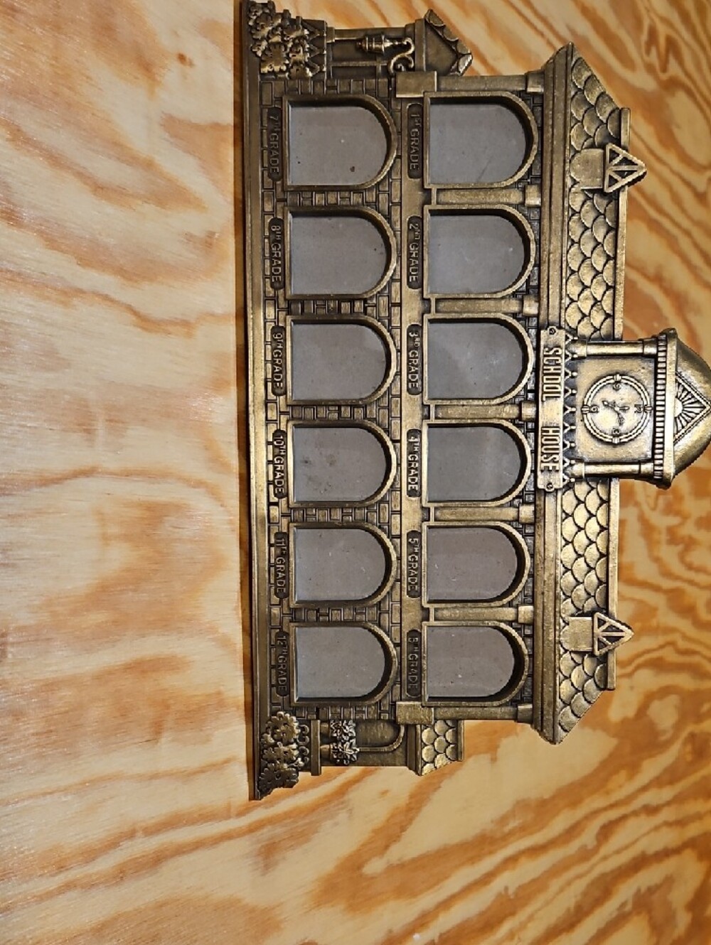 Bronze-Tone School House Picture Frame Display - Unbranded - Picture 5 of 5